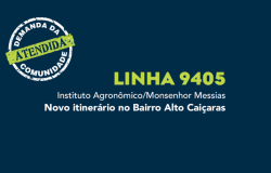 Itinerário da linha de ônibus 9405 será ampliado a partir desta quarta-feira (1º)