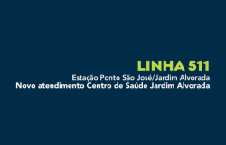Linha 511 muda itinerário para atender Centro de Saúde Jardim Alvorada 