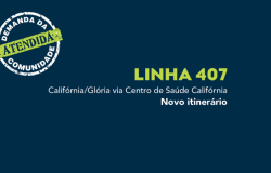 Com novo itinerário, linha de ônibus 407 passa a atender a Abílio Machado Com novo itinerário, linha de ônibus 407 passa a atender a Abílio Machado