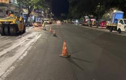 Vias no Centro de BH ganham novo asfalto