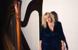 Harpista Arícia Ferigato se apresenta em formato quarteto no “Música de Domingo”