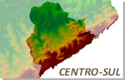 REGIONAL CENTRO-SUL - ALTIMETRIA E CURSO D'ÁGUA