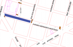 Mapa Gráfico da Avenida Bernardo Monteiro