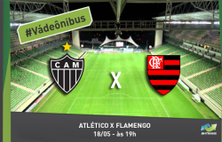 #Vá de ônibus: Atlético x Flamengo dia 18/5, às 19h.