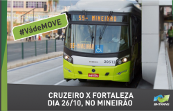 #Vá de MOVE: Cruzeiro x Fortaleza. Dia 26/10, no Mineirão. 