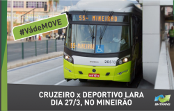 #Vá de MOVE. Cruzeiro X Deportivo Lara. Dia 27/3, no Mineirão.
