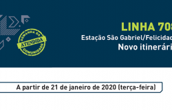 Linha 708: Estação São Gabriel/Felicidade. Novo itinerário.