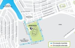 Operação de trânsito e transporte para o jogo Cruzeiro x Criciúma neste domingo (4)