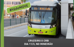 #Vá de MOVE: Cruzeiro x CRB, dia 11/3, Mineirão