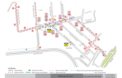 Mapa para acesso ao Carnaval no Mirante