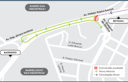 Mudança de circulação na região da Avenida Waldyr Soeiro Emrich (Via do Minério)