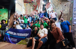 Estudantes com deficiência participam pela primeira vez de escalada inclusiva