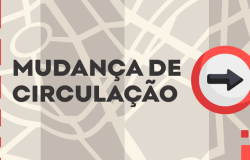 Arte mostra um seta dentro de círculo vermelho que aponta para o tpitulo Mudança de Circulação