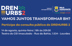 Consulta pública ao Programa Drenurbs 2 é aberta pela PBH