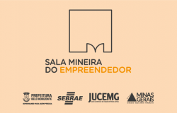 logo Sala Mineira do Empreendedor junto com as logos da Prefeitura de BH, do Sebrae, da Jucemg e do Governo do Estado de Minas Gerais.