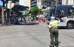 Operação de trânsito para desfile do Chama o Síndico, no Centro de BH