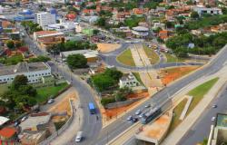 Vista aérea da avenida Vilarinho