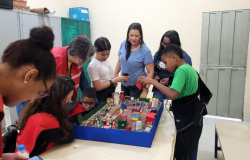Urbel realiza oficina sobre risco com crianças da região do PAC Bacias Ribeirão 