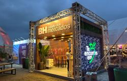 Estande identificado como "BH Cidade dos Mercados".