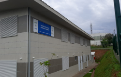 Fachada da nova sede de Centro de Saúde na Pampulha