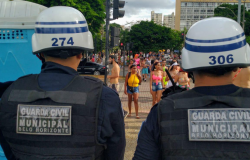 Guarda Municipal faz segurança durante o Carnaval 