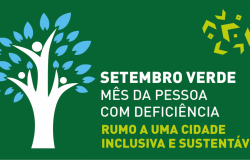 Setembro verde - mês da pessoa com deficiência. Rumo a uma cidade inclusiva e sustentável. 