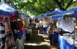 Imagem da feira de artesanato da avenida Silva Lobo