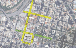 Imagem aérea mostra local de intervenção do Plano de Mobilidade Limpa