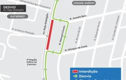 Raja Gabaglia será interditada para obras da Copasa, a partir de sábado (12)