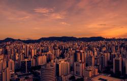 Belo Horizonte no por do sol