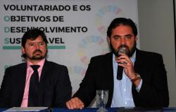Secretário-executivo do ICLEI América do Sul, Rodrigo Perpétuo e secretário adjunto de Relações Internacionais de Belo Horizonte, Bruno Miranda.