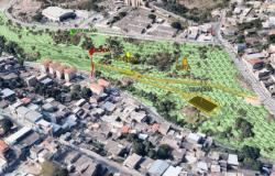 Maquete digital do Parque Santa Terezinha, que prevê Revitalizar áreas de matas ciliares ao longo do curso de água e proteger nascentes em Belo Horizonte.