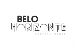 Nova marca turística de Belo Horizonte, aplicada em fundo branco. "Belo Horizonte surpreendente"