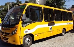 ônibus suplementar 63, um dos ônibus integrantes da operação de transporte para o jogo Cruzeiro x Atlético, no Mineirão, no dia 8/4.