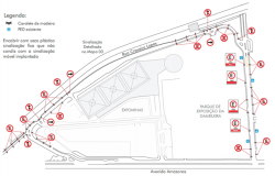 Mapa da operaão de trânsito da 58ª Exposição Estadual Agropecuária, que acontece no Parque da Gameleira. 