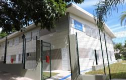 Fachada da nova sede do Centro de Saúde Serra Verde
